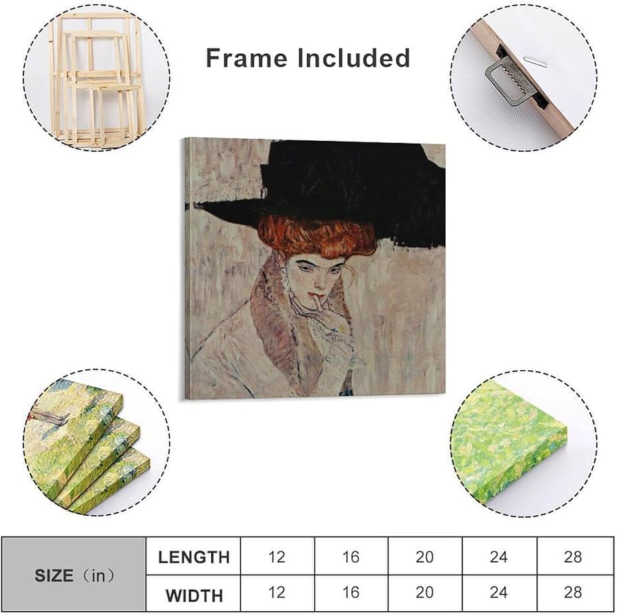 額装品/Dame Med Hat/グスタフ クリムト 額装品/Dame Med Hat/グスタフ クリムト